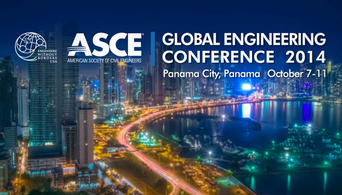 Title still image from ASCE Global Engineering Conference 2014 video