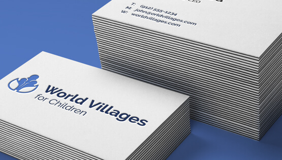 World Villages For Children Business Cards