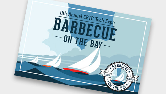 CRTC BBQ on the bay Direct Mail Design