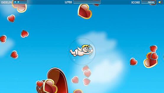 Screenshot from Cupid's Gambit interactive mobile and online game