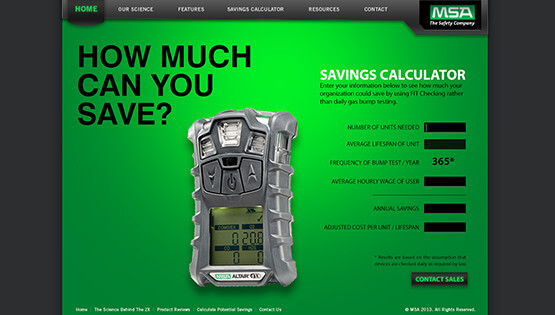MSA Altair 2x - Savings calculator micro site MSA Altair 2x - Savings calculator micro site