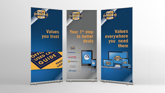 NADA Used Car Guide - roll up banners NADA Used Car Guide - roll up banners