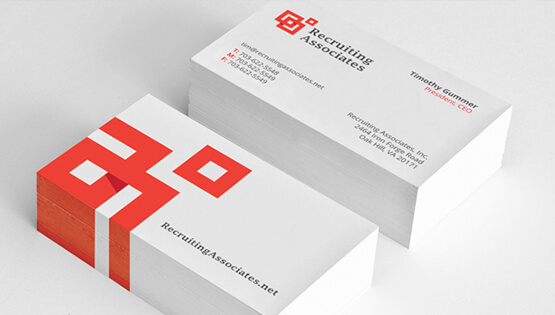 Custom Business Cards Recruiting Associates