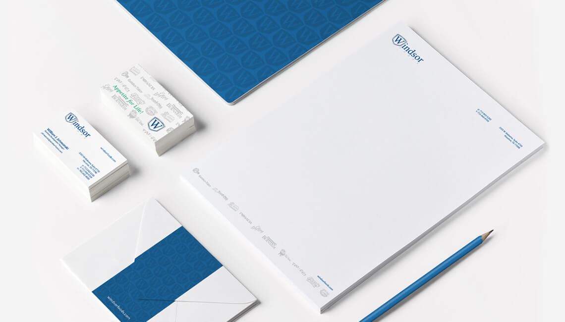 Ajinomoto Windsor Foods - Stationary Design Ajinomoto Windsor Foods - Stationary Design, including letterhead, business cards and envelopes
