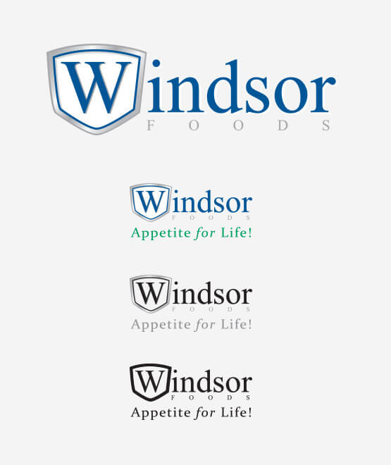 Ajinomoto Windsor Foods - Logos with taglines