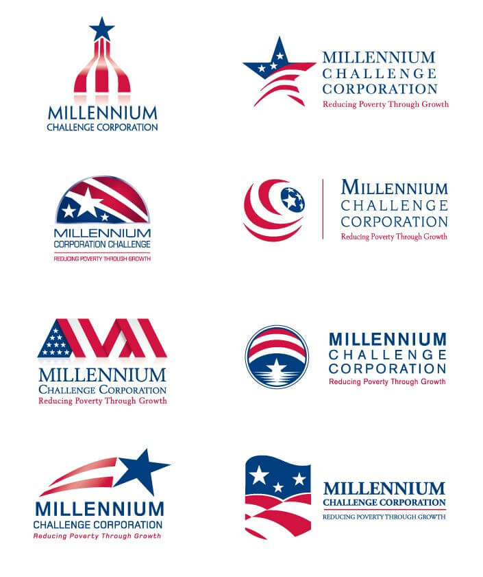 Assorted Initial Logo Designs for Millennium Challenge Corporation (MCC)