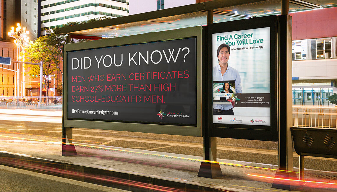 New Futures Career Navigation New Futures Career Navigator - Transit advertisements