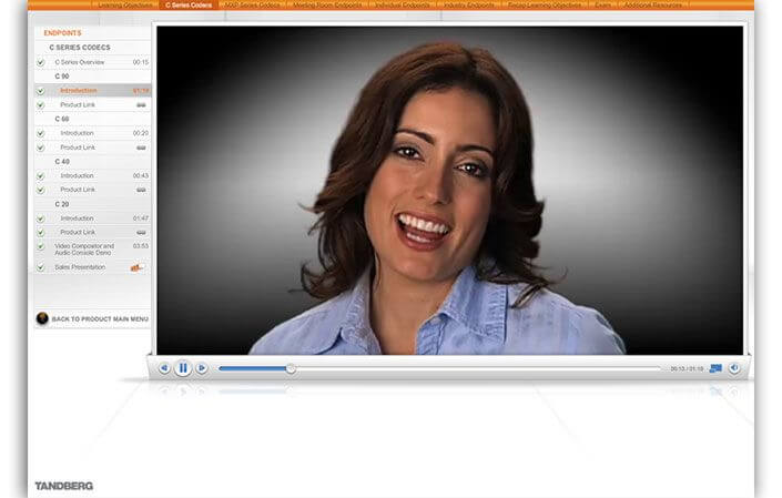 Tandberg University – eLearning Online Training
