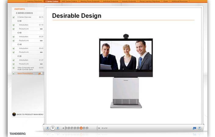 Tandberg University – eLearning Online Training