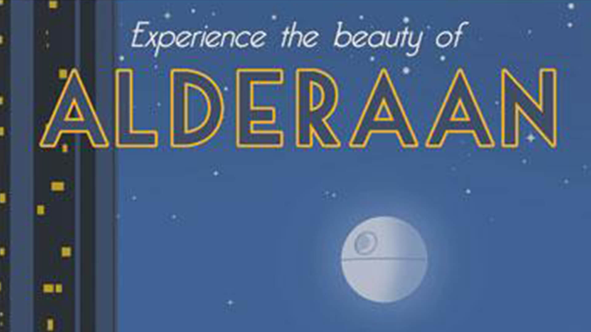 Star Wars travel posters Alderaan
