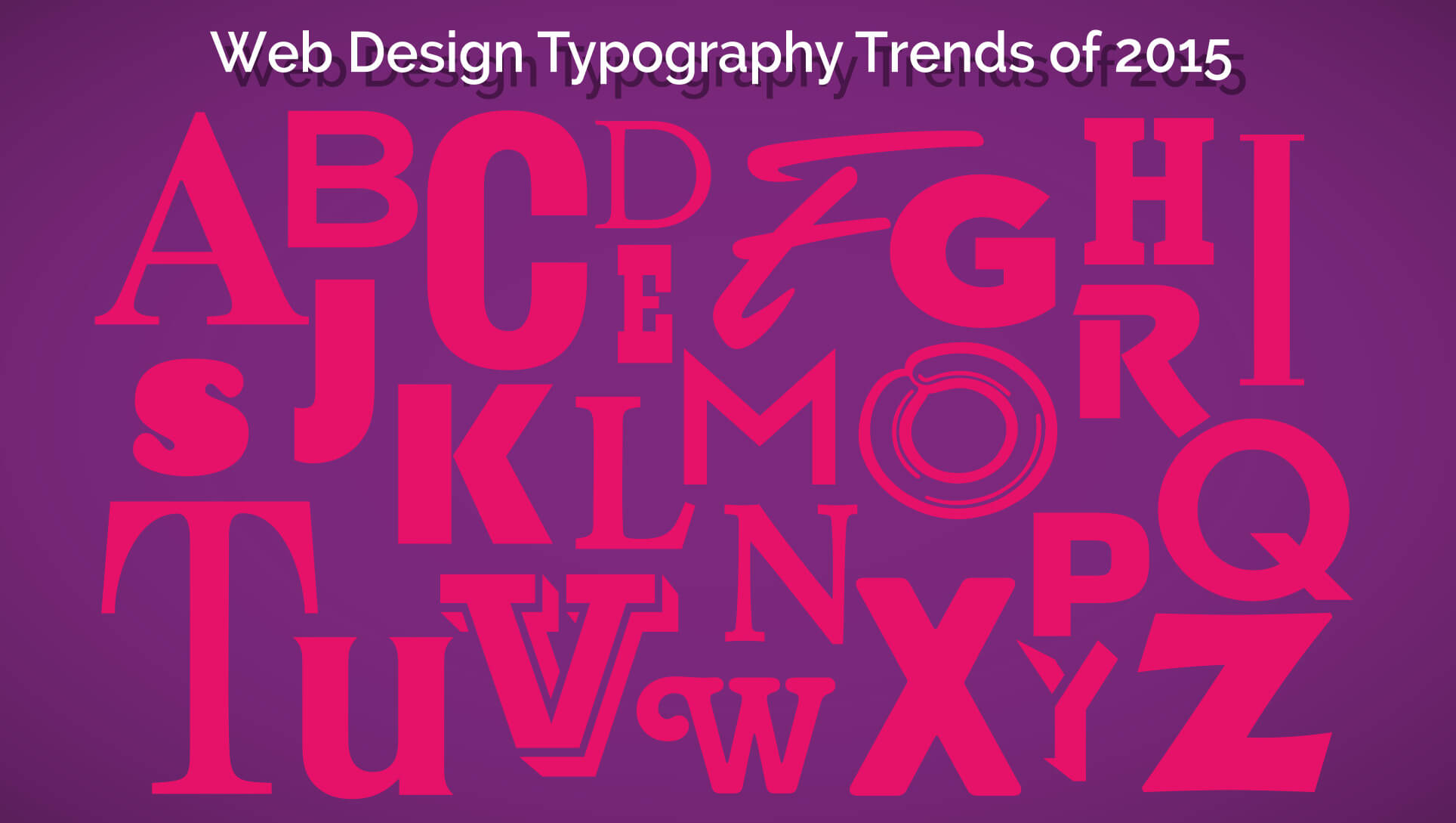 Web design typography trends of 2015