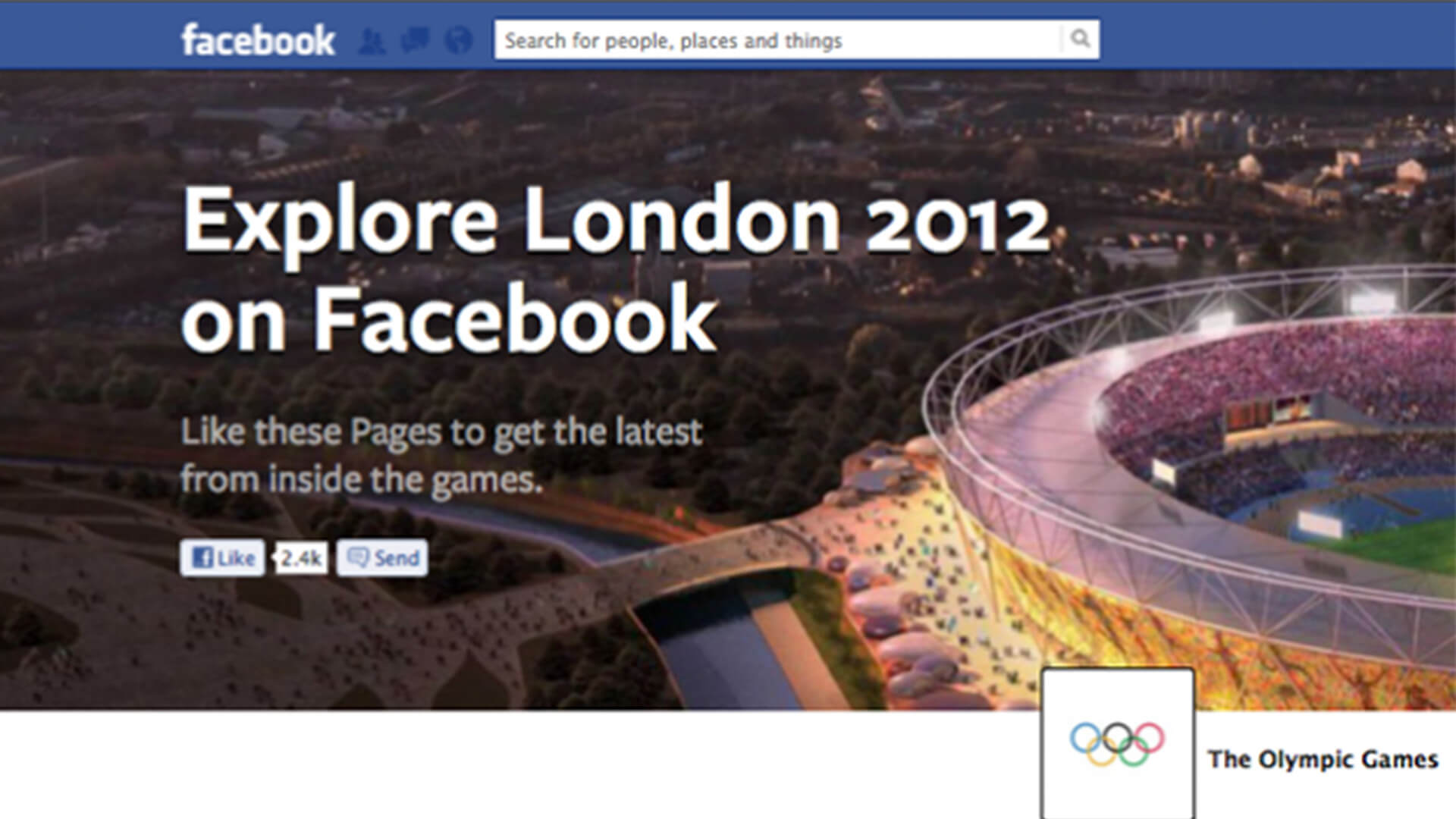 The 2012 Olympics Gets Facebook'd 2 2012 Olympics Social Marketing