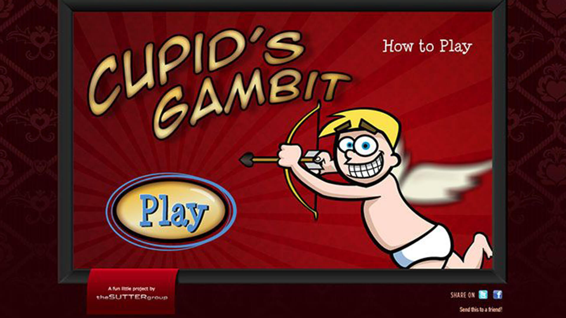 Cupids gambit interactive valentines day game