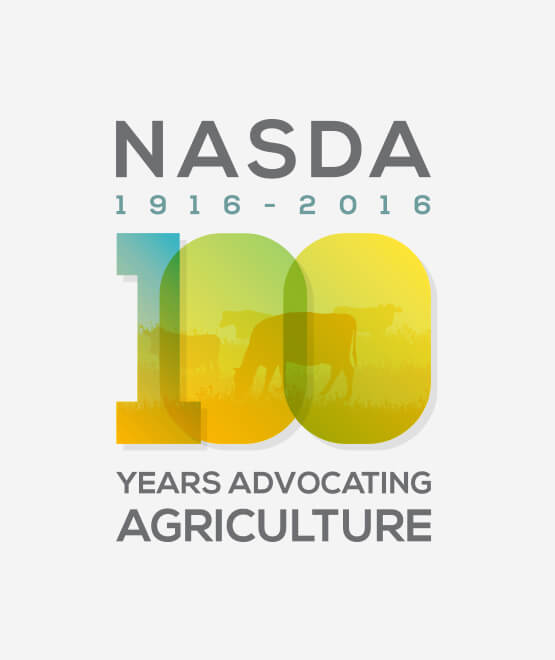 NASDA 100 years logo developed by Sutter Group