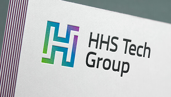 HHS Tech Group Logo on signage