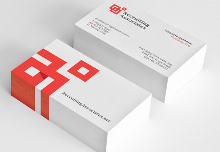 Recruiting Associations business cards