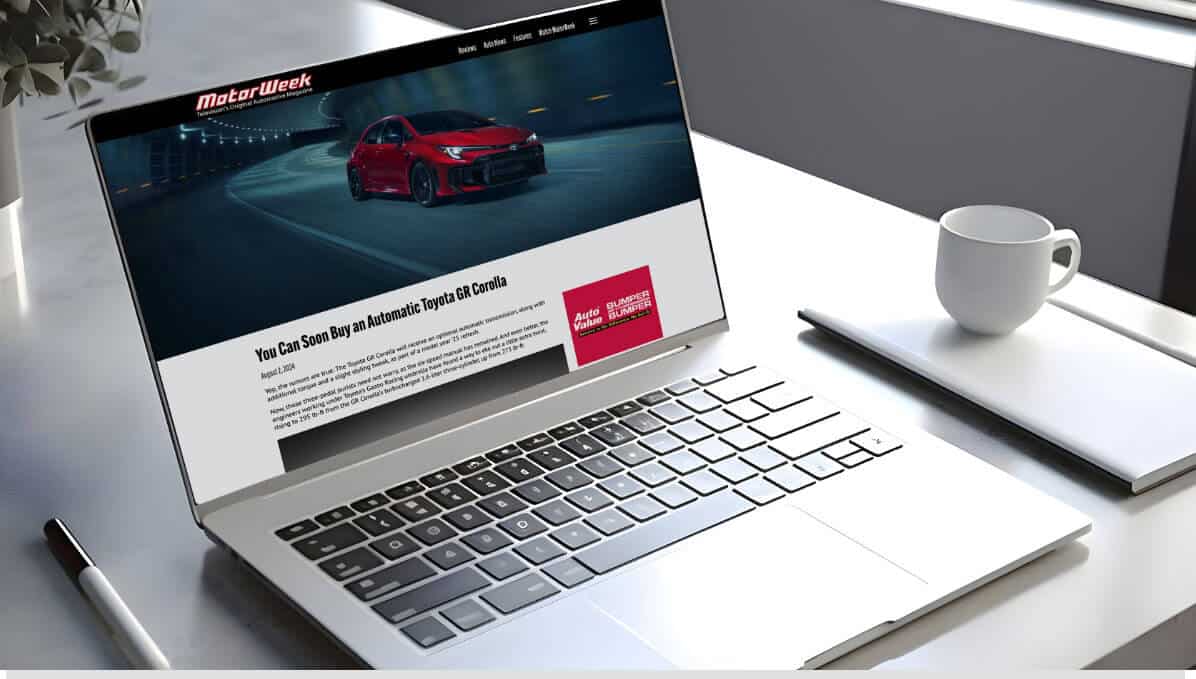 MotorWeek website — editorial content page